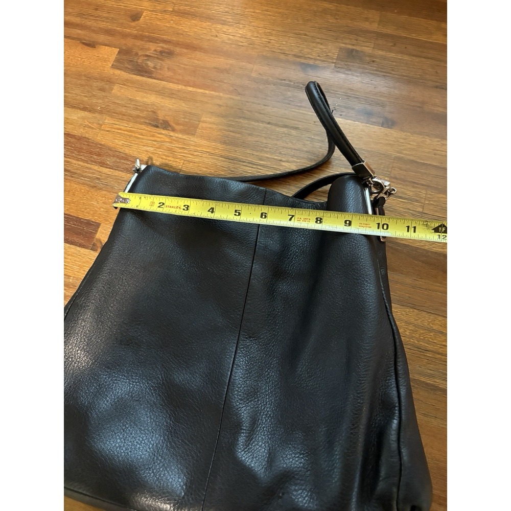 COACH‎ Madison Phoebe Shoulder Bag Hobo Style Leather Purse in Black F35723 - Picture 13 of 16